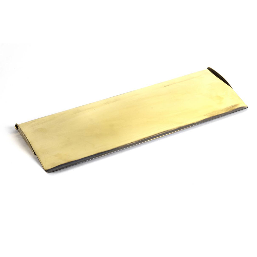 From the Anvil Large Letter Plate Cover - Aged Brass